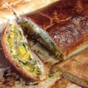 savoury pumpkin strudel