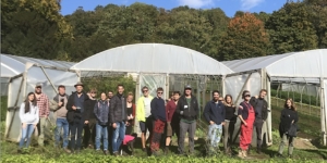 Student groups visiting Tolhurst Organic for farm walk events